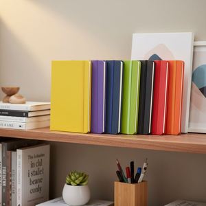 Libreta de Alta Calidad con Logotipo Personalizado, Tapa Dura de Cuero PU, Papel A5/A6, Cosido con Hilo, para Negocios, Escuela u Oficina, con Banda Elástica - Product Image 1