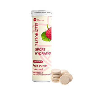 อาหารเสริมโภชนาการสำหรับนักกีฬาแบบ OEM ฉลากส่วนตัว ปราศจากน้ำตาล  ชนิดเม็ดฟู่  สำหรับการดูแลความชุ่มชื้นด้วยอิเล็กโทรไลต์  อาหารเสริมเพิ่มพลังงาน - Product Image 1