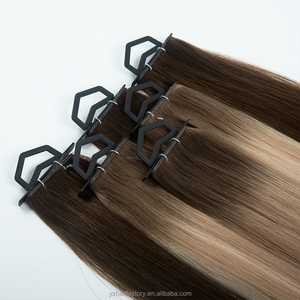 พร้อมส่ง Genius Weft Hair Extensions ผมแท้จากผู้บริจาคคนเดียว แบบ Double Drawn สามารถตัดได้ ต่อผมแบบมองไม่เห็นจากโรงงาน - Product Image 1