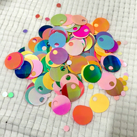 Perles à paillettes en plastique à grand trou de 20 mm pour robes de mode, costumes de performance, accessoires de bijoux DIY et breloques suspendues