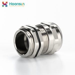 Hoonsun ปรับได้แยกทองเหลืองแรงดันต่ำ Exd IIC GB IP68กันน้ำนิกเกิลชุบ UL94-V0เคเบิล M8 M63 PG - Product Image 3