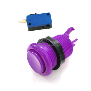 Botón pulsador de plástico estilo Happ de 28 mm para máquina de juego <span class=keywords><strong>Pandora</strong></span> operada con monedas, joystick de <span class=keywords><strong>arcade</strong></span>, controlador PS4, DIY - Product Image 5