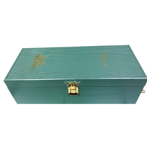 Grande <span class=keywords><strong>Bouteille</strong></span> Simple en <span class=keywords><strong>bois</strong></span> de Paquet Boîte D'emballage de Vin et <span class=keywords><strong>1</strong></span> <span class=keywords><strong>bouteille</strong></span> de vin cadeau boîte - Product Image 2