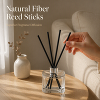 Bâtonnets diffuseurs en fibre de polyester noire pour parfum d'ambiance maison, hôtel, bureau, voiture – Diffuseurs de parfum