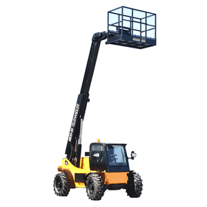 Equipo de manejo de carga de Material, 6M de altura baja, carretilla elevadora pequeña, telescópica con cubo de 2.2M3 - Product Image 3