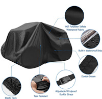 Housse imperméable à l'eau, à la neige, à la pluie ou au soleil, avec protection UV pour quad, convient à la plupart des véhicules VTT.