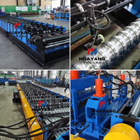 Machine de formage de rouleaux pour réservoirs d'eau Huayang 1,2 mm, machine automatique de fabrication de panneaux de réservoirs d'eau en acier ondulé, fabricant