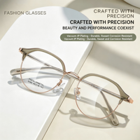 Montures de lunettes 8086 légères et durables, pour usage quotidien, avec insert antidérapant Little Red Book, monture en alliage pour les branches et la monture supérieure