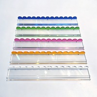 Support magnétique transparent en acrylique pour tuiles de mahjong, règle de placement magnétique, organisateur de jeu transparent pour 4 joueurs