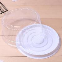 Conteneur en blister transparent en PET de qualité alimentaire jetable, boîtes d'emballage pour gâteaux d'anniversaire de 6 à 12 pouces, impression vernie de 0,3 mm, marque YuXuan