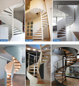 <span class=keywords><strong>Escalier</strong></span> en colimaçon Design moderne Métal moulé Nouveau design Structure en acier inoxydable Verre d'<span class=keywords><strong>occasion</strong></span> en vente - Product Image 4