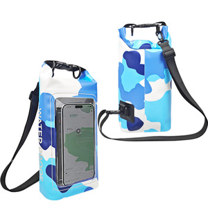 Sac étanche en PVC 500D avec bandoulière, sac à dos étanche pour téléphone à écran <span class=keywords><strong>tactile</strong></span>, pochette pour téléphone 2L, vente en gros - Product Image 3