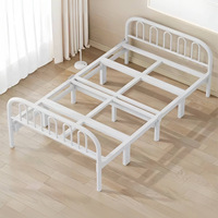 Lit d'appoint moderne simple en métal pour bureau de dortoir