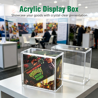 Boîte de présentation rectangulaire en acrylique personnalisée OEM avec protection UV pour TCG Elite Trainer ETB