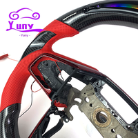 Volant de voiture en fibre de carbone LED à vibrations personnalisé pour Civic Type-R Si Fk8 Fk7 CRV URV XRV de 10e génération, style course