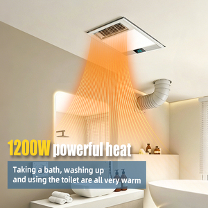 Ventilador de Techo para Baño SAA de Fácil <span class=keywords><strong>Instalación</strong></span>, <span class=keywords><strong>Precio</strong></span> de Fábrica, 300x300, con Elemento Calefactor PTC e Iluminación LED para el Hogar - Product Image 4
