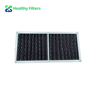 Filtres à air à cadre en aluminium personnalisables Grades <span class=keywords><strong>F7</strong></span> F8 F9 H13 H14 avec tissu synthétique en fibre de verre et <span class=keywords><strong>charbon</strong></span> <span class=keywords><strong>actif</strong></span> - Product Image 1