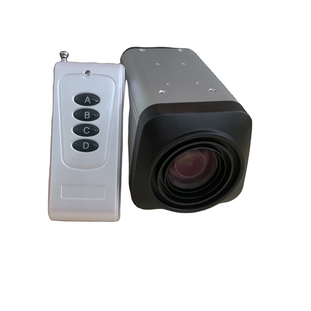 Security CCTV Indoor 1080P HD 2MP 5MP Hybrid 4-in-1 AHD CVI TVI Analog Box Camera 36X Optical Zoom with Remote Control