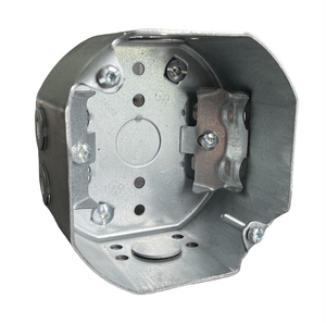 4 trong Thép mạ kẽm Bạc Bát giác hộp rút ra 1-1/2 trong sâu bát giác ổ cắm hộp với Cáp kẹp điện Kim loại hộp - Product Image 2