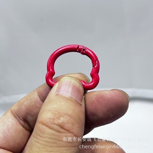 Creative Colorful Bear Shape Alloy Spring Buckle Keychain DIY Mobile Phone Chain Hook <b>Accessory</b> Bag Connecting <b>Ring</b> - Product Image 4