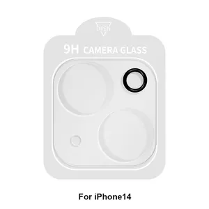 ل فون 14 كاميرا عدسة الهاتف واقي للشاشة تخفيف من الزجاج الكامل غطاء فيلم شفافة حامي