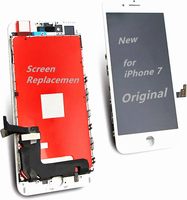Pengganti layar iPhone 7, rakitan bingkai pengganti Digitizer layar sentuh 4.7 inci putih