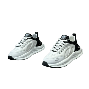 Chaussures de sport polyvalentes pour hommes, respirantes, en maille, à lacets, pour la course, décontractées, à semelle épaisse, tendance, style papa - Product Image 3