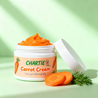 Crème Visage à la Carotte pour Blanchir, Apaiser, Unifier le Teint, Réduire l'Acné et les Taches Brunes, Tonifier la Peau, Marque Privée