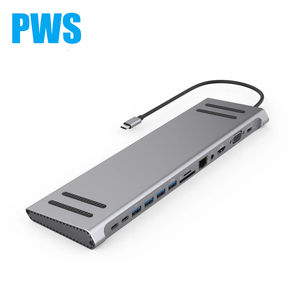 13 Trong 1 Đa Chức Năng <span class=keywords><strong>USB</strong></span> <span class=keywords><strong>Adapter</strong></span> 4 Cổng <span class=keywords><strong>USB</strong></span> 2.0 3.0 TF SD Loại C Hub Pd Nhanh Chóng Sạc Docking Station Cho MacBook Máy Tính Xách Tay - Product Image 1