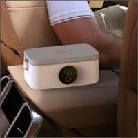 Lonchera Eléctrica Recargable de Acero Inoxidable de 1L con USB y Batería, Calentador de Comida para Auto