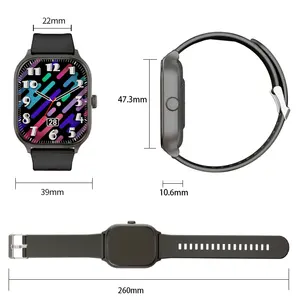 2024 wasserdichte Smart Watch X8 AMOLED-Bildschirm Silikonband BT Anruf KI-Sprechassistent mehrere Trainingsmodi