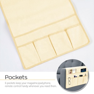 Bolsas de almacenamiento de Color personalizadas, organizador colgante para sofá, <span class=keywords><strong>cama</strong></span> de pared, escritorio, de bolsillo - Product Image 4