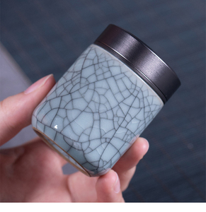 Chinese <span class=keywords><strong>Ceramic</strong></span> Stash <span class=keywords><strong>Jar</strong></span> Luftdicht, geruchs neutral Tabak Aufbewahrung koffer Luft versiegelung Porzellan Kaffee Tee Zucker dose Kanister glas - Product Image 5