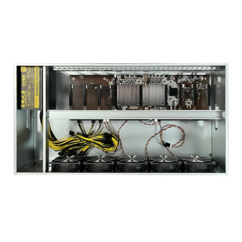 Ready stock X79 motherboard case 9 gpu chassis serve support rtx 3060 graphics card for x79 chassis pc motherboard case