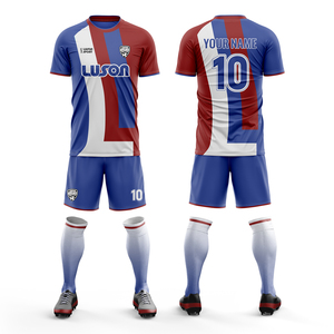 Maillot de football personnalisable LUSON, jaune vitalité, vert, équipement d'équipe, uniformes avec personnalisation du nom et du numéro pour le football - Product Image 2