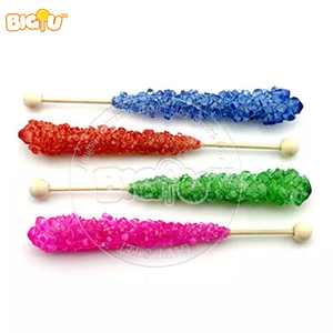 Usine de bonbons personnalisés emballés individuellement <span class=keywords><strong>sucette</strong></span> aromatisée aux fruits/café bonbons en cristal de roche bonbons - Product Image 2