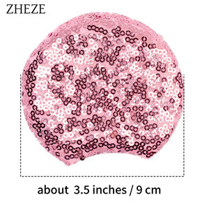 Großhandel DIY-Zubehör 3,5 Zoll Glitzer-Pailletten Mausohren für Kinder Stirnband Mädchen Haarband Hut-Dekoration - Product Image 5