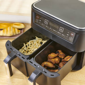 Friteuses à air intelligentes en gros, appareils de cuisine <span class=keywords><strong>Ninja</strong></span>, <span class=keywords><strong>friteuse</strong></span> à air électrique multifonctionnelle numérique double 6L 8L sans huile - Product Image 2