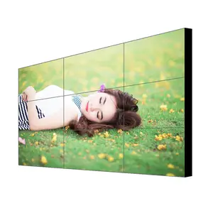 AOYI factory 2x2 LCD splicing video wall 50 55 inch narrow bezel digital signage display screen price wall mount
