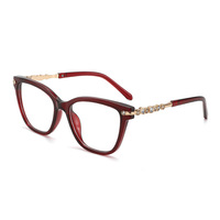 Gafas de lectura de diseñador de lujo para mujer, montura de PC blanca elegante, lentes ópticas de diamante, gafas protectoras con diamantes de imitación de cristal