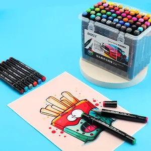 Son tasarım 60 renk takım elbise renk işaretleyici kalem grafiti çizim için kullanılabilir