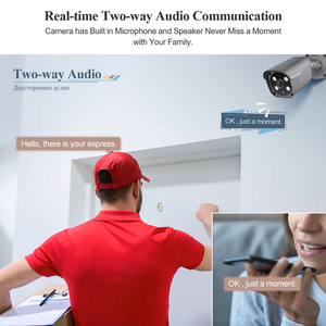 Techage H.265 16CH 5MP 8MP POE <strong>Camera</strong> System Face Human Detect Two-way Audio Outdoor 4K <strong>Security</strong> Surveillance Set Colorful Night - Product Image 4