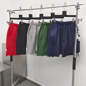 Pantaloncini Casual da Uomo in Cotone Pesante 100% di Alta Qualità con Stampa Puff, Stile Streetwear, Pantaloncini Sportivi da Uomo, Pantaloncini Denim da Uomo - Product Image 4