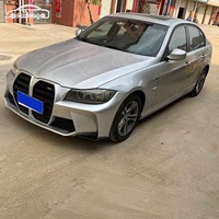Bumper Mobil untuk BMW Seri 3 E90 320 325 2005-2012 Upgrade Gaya M3 Grille Bumper Depan Body Kit Perakitan Aksesoris Eksterior Mobil