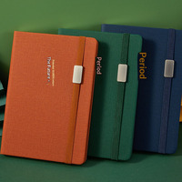 Carnet A5 à couverture rigide en cuir, reliure thermique, avec sangle élastique, personnalisable avec logo, pour bureau, journal intime, en stock