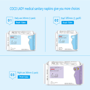 Commercio all'ingrosso COCOLady assorbente sanitario 360mm notte Pad 8 pz/pacco di grado medico di cotone tovagliolo sanitario per le donne - Product Image 5