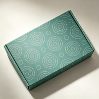 Boîtes d'emballage auto-érectables en carton ondulé imperméable personnalisées, avec gaufrage à paillettes, pelliculage mat, boîtes d'expédition