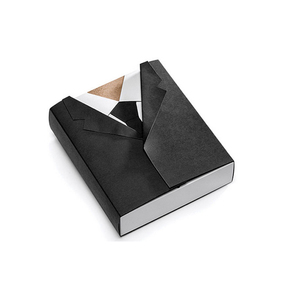 กล่องบรรจุภัณฑ์เสื้อพับได้พร้อมฝาปิดแบบพับและดีไซน์พิมพ์แบรนด์แบบมินิมอล - Product Image 1