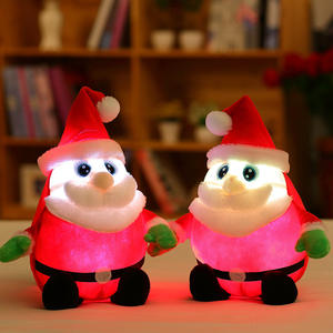 Nouvel ours en peluche de Noël chantant avec éclairage LED, cadeau de Noël, vente en gros, OEM personnalisé - Product Image 4