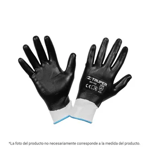 Guantes de poliéster BOX 6 con revestimiento de nitrilo, XG TRUPER - Product Image 1